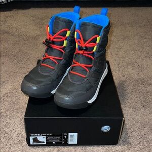 Sorel Kids Black and Blue Boots